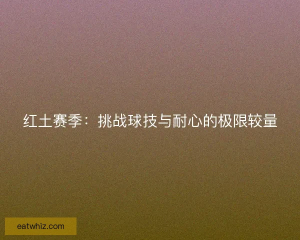 红土赛季:挑战球技与耐心的极限较量 红土赛季:挑战球技与耐心的极限较量